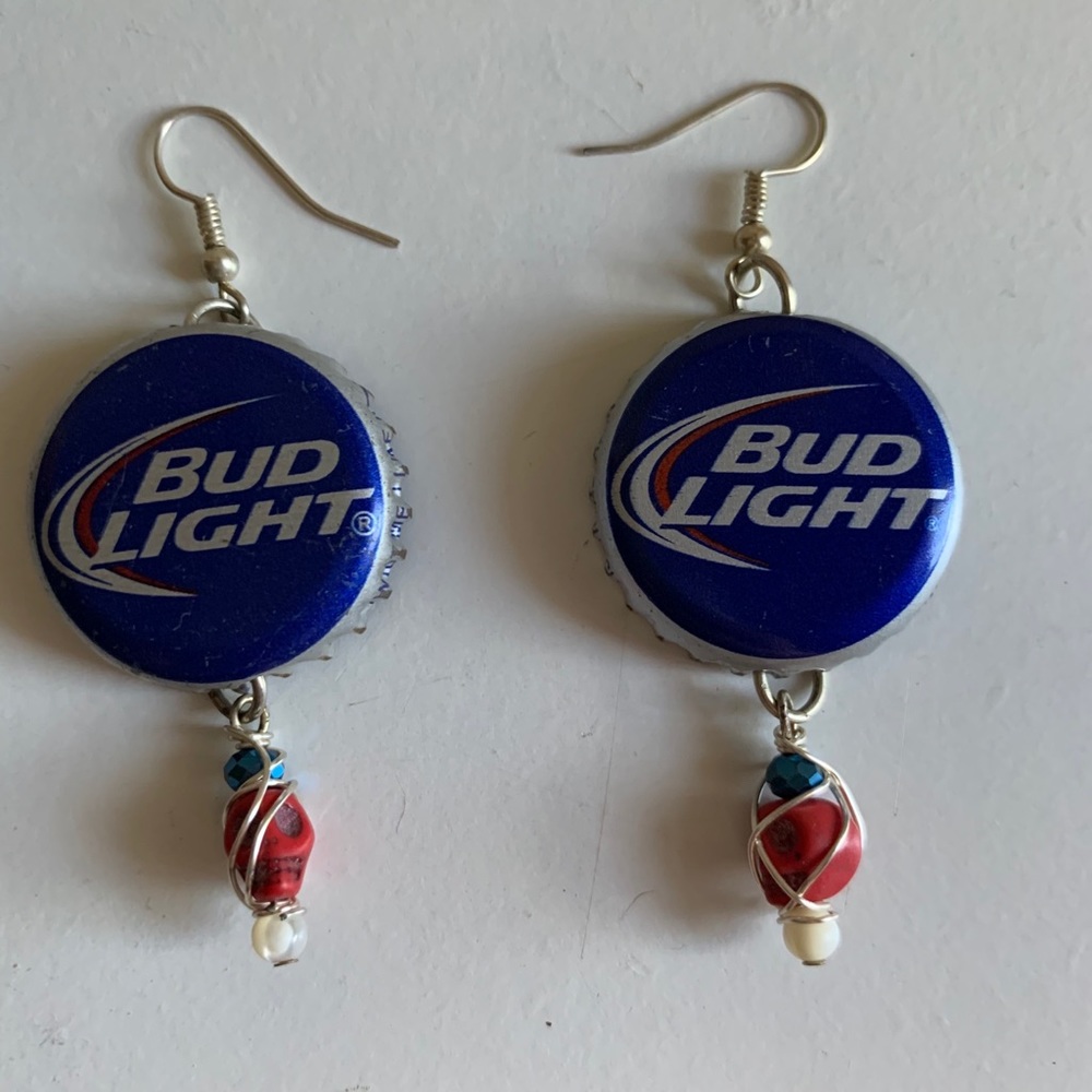 Beer can ear rings